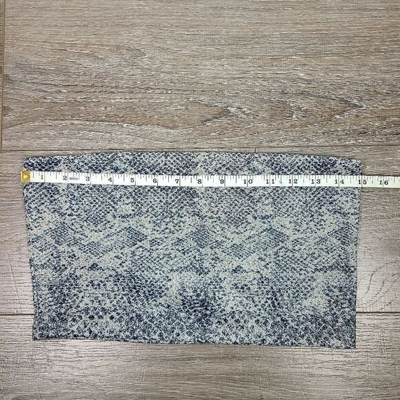Topshop Snakeskin Strapless Bandeau Top Size 6 - Picture 14 of 16